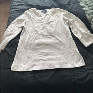 Lesley Evers White Women's Top